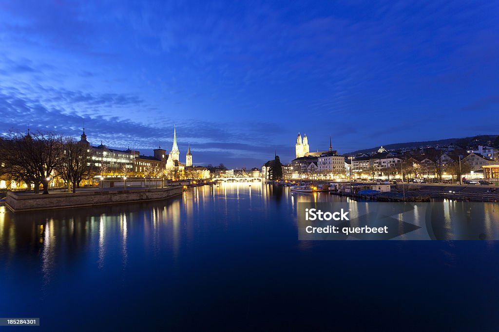 Zürich bei Nacht - Lizenzfrei Nacht Stock-Foto