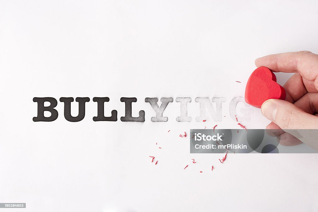 Frotar out bullying - Foto de stock de Acoso escolar libre de derechos