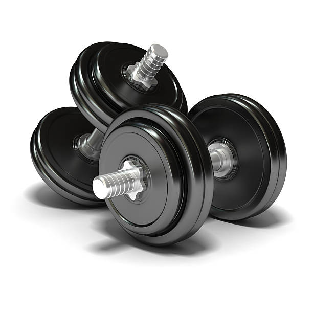 pesa - barbell weights dumbbell sport fotografías e imágenes de stock