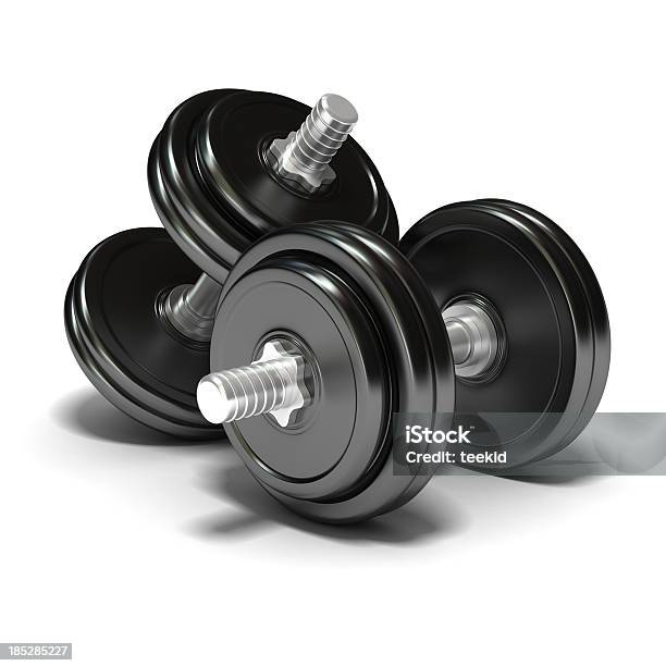 Dumbbell Stock Photo - Download Image Now - Dumbbell, Weights, Cut Out