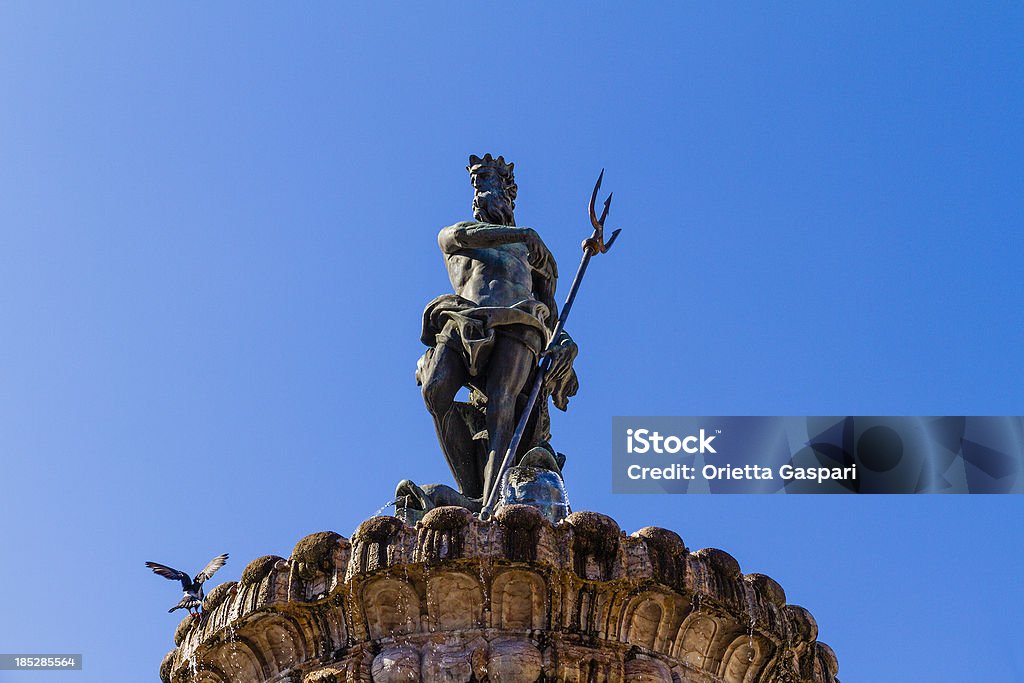 Fontaine de Neptune, le Trento - Photo de Art libre de droits