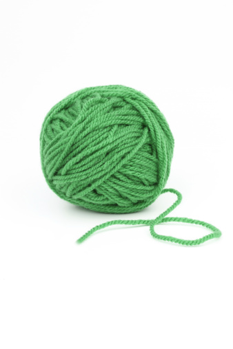 Green wool