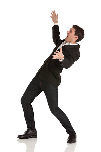 istock Profile of a businessman shouting 185285806