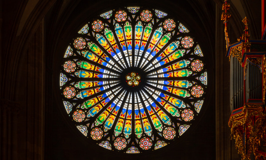 The Rose Window of the Strasbourg Cathedral