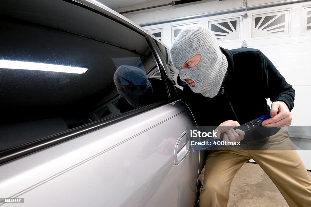 자동차모드 도난 - 로열티 프리 도둑질-범죄 스톡 사진