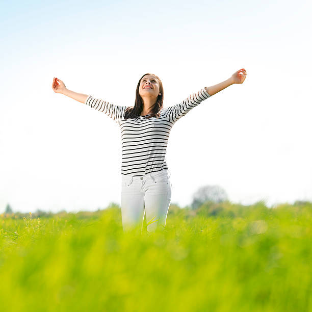 istock Woman who's feeling like a bird 185286459