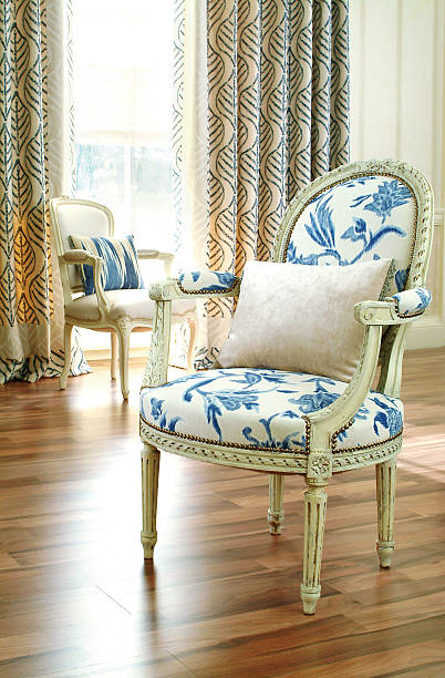 istock Interior of two chairs in living room 185287151