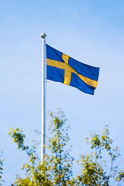 Flag of Sweden stock photo