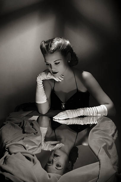 istock Noir style.Thinkin of him. 185287176