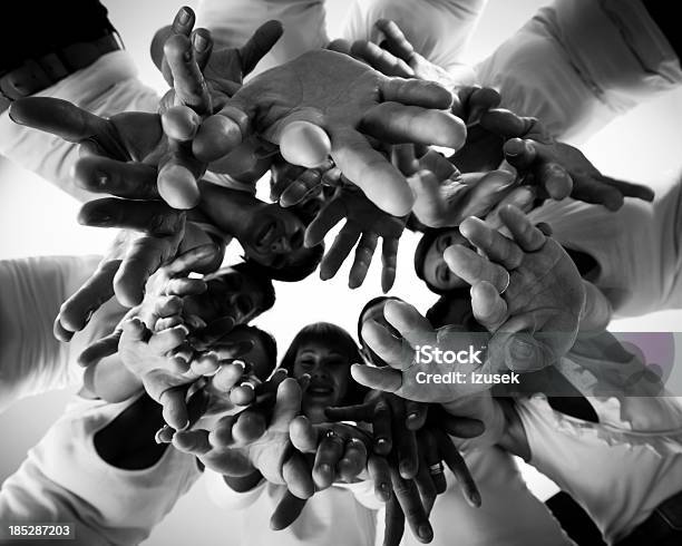 Human Hands Stock Photo - Download Image Now - Women's Rights, Black And White, Crowd of People