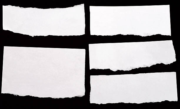 white papers set of papers on black background at the edge of stock pictures, royalty-free photos & images
