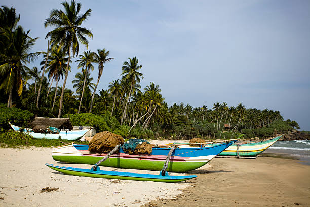 istock Sri Lanka Tangalle Outrigger boat. 185288832