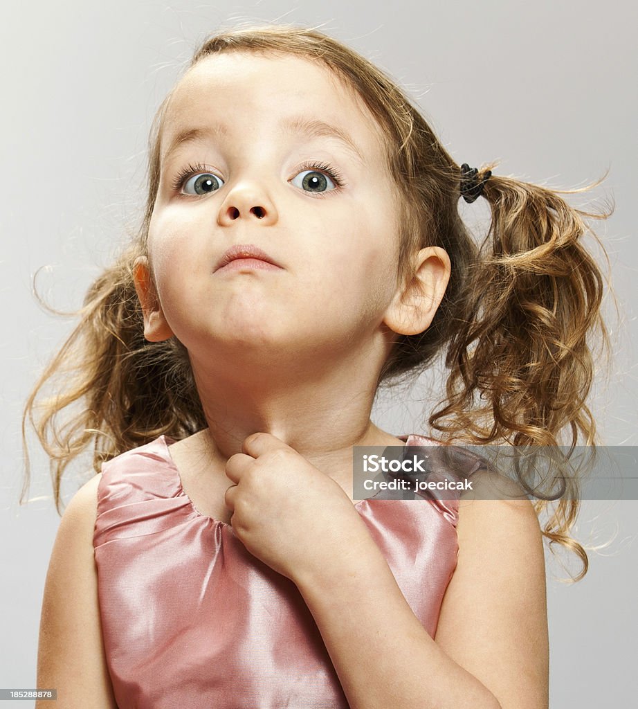 Little Girl Makes Funny Face Stock Photo - Download Image Now ...