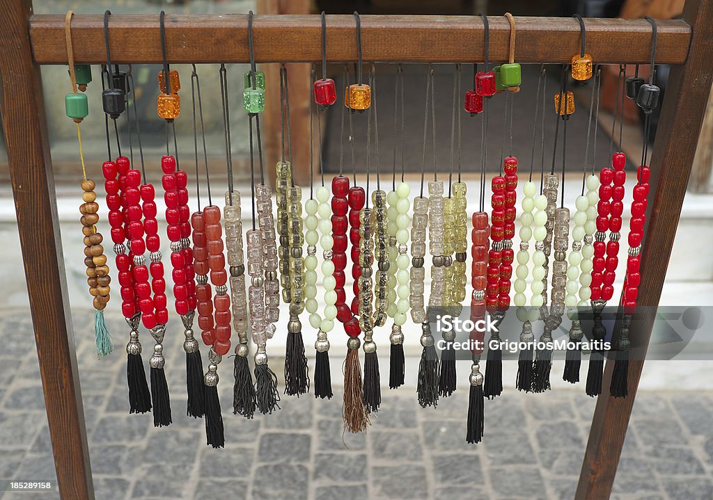 Komboloi Sale "Collection of Komboloi hanging in the streets of Plaka - Athens, Greece.Komboloi (worry beads) is a part of Greek culture, used to relieve stress and generally pass the time.related images" Art And Craft Stock Photo