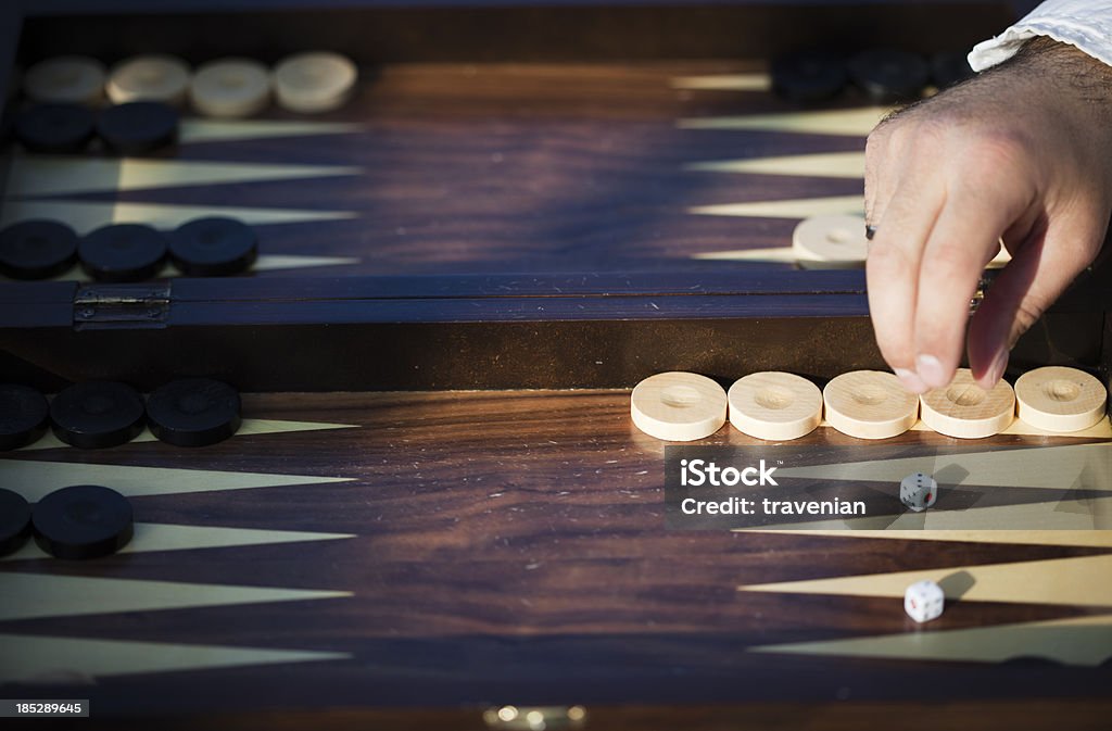 Backgammon game After Work Stock Photo