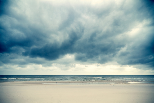 Dramatic clouds over the Baltic Sea