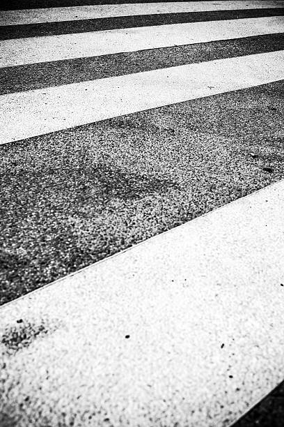 istock Dirty Crosswalk in Black and White 185290187