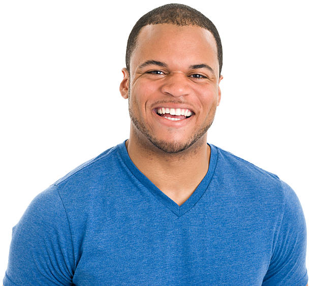 istock Laughing Young Man Close Up Portrait 185290277