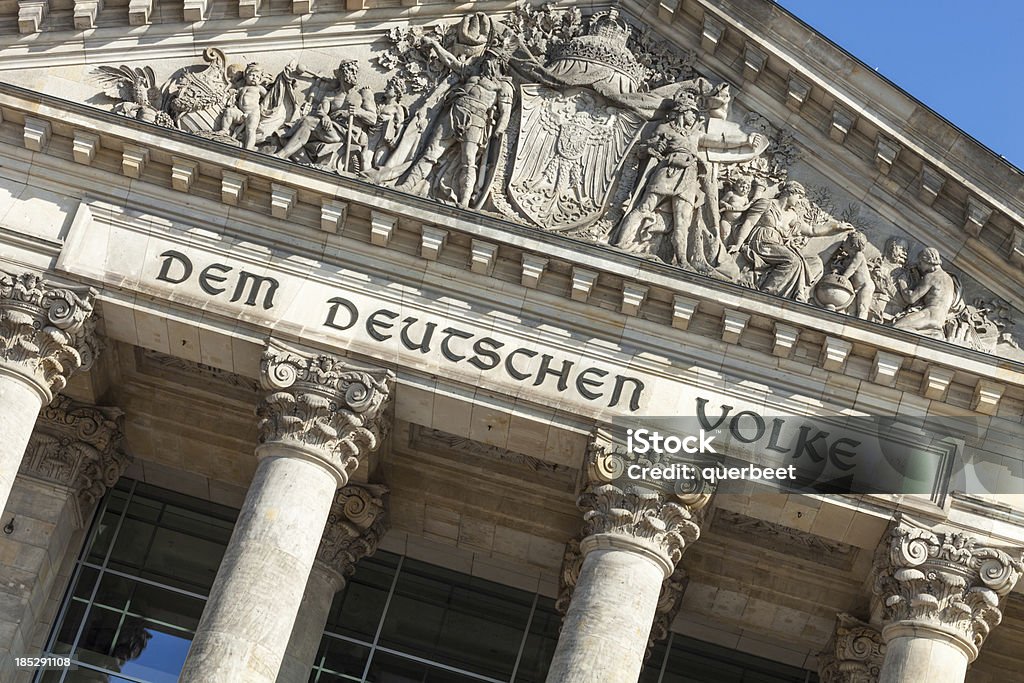 Reichstag in Berlin - Lizenzfrei Architektonische Säule Stock-Foto