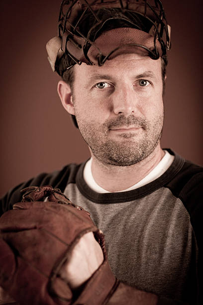istock Vintage Baseball Player Ready to Throw Ball 185291230