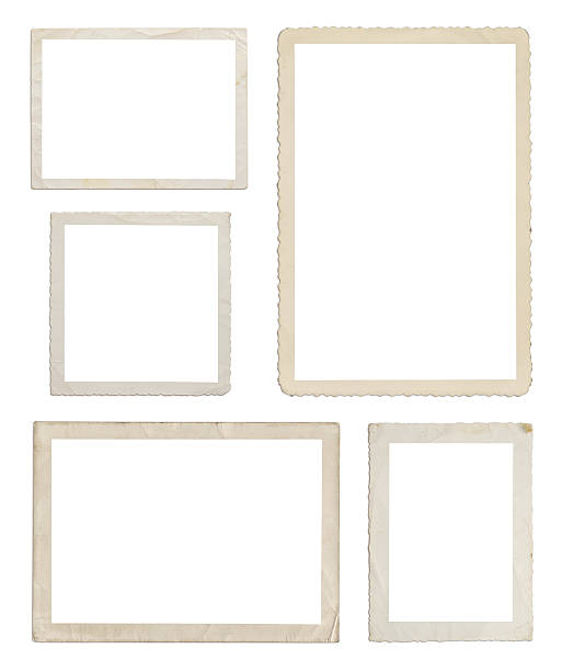 Set of different wood frames in white background Photo collection XXXL with 2 clipping paths (inside and outside) antique picture frame stock pictures, royalty-free photos & images