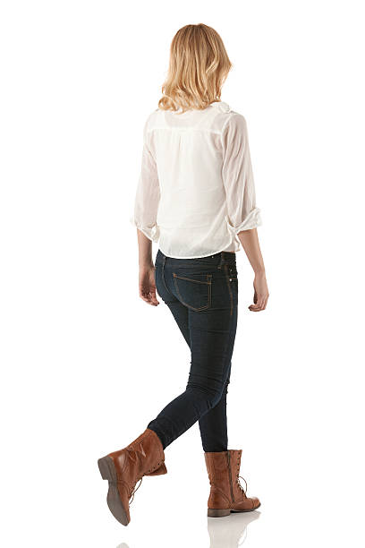 istock Rear view of a woman walking 185291555