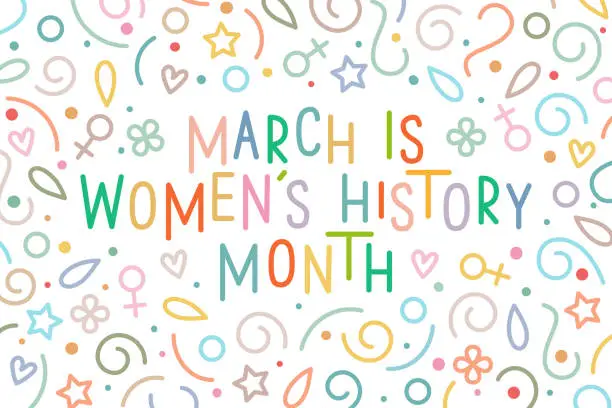 Vector illustration of Women's History Month vector concept.