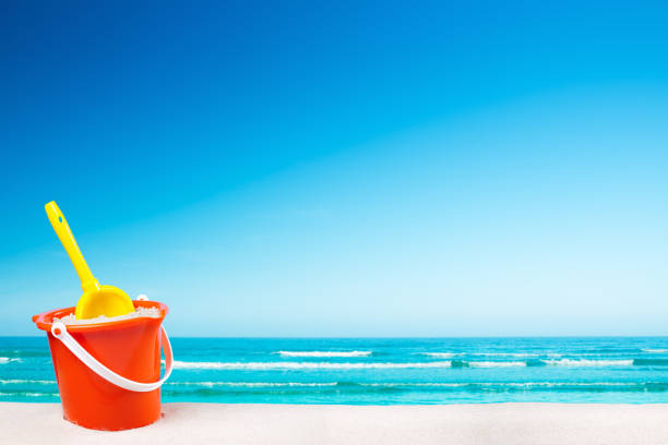 istock Beach toys on the beach on a clear sunny day 185291703