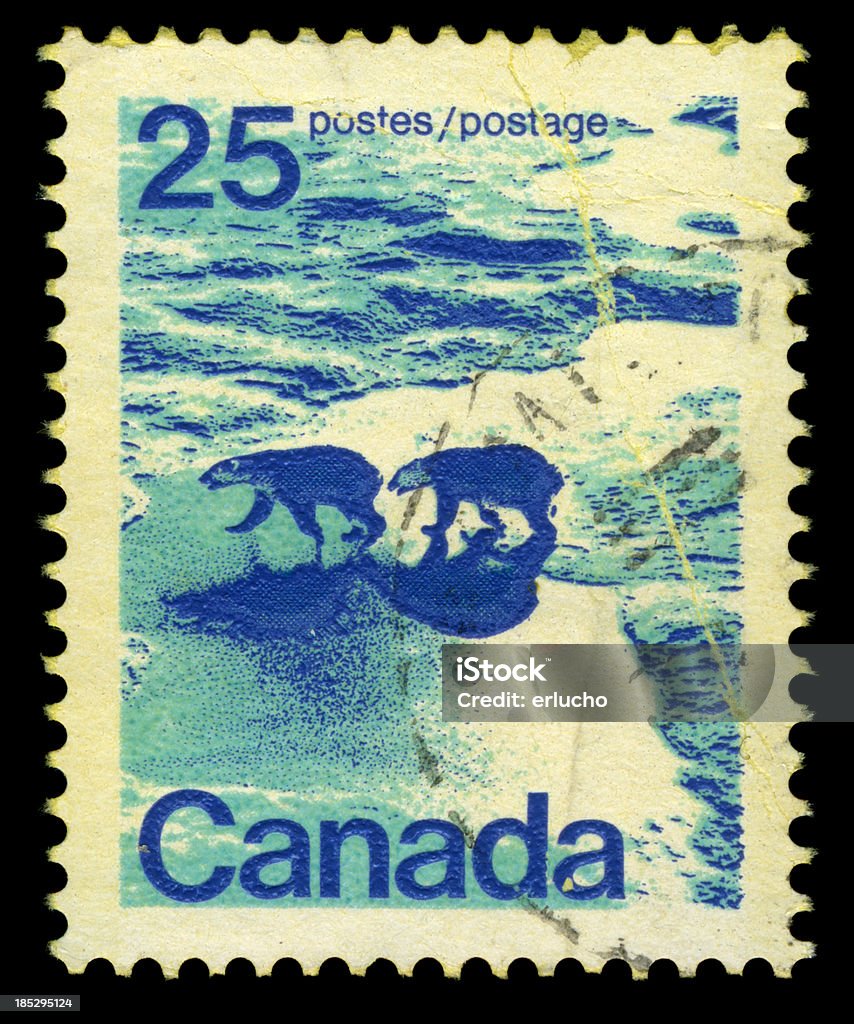 切手カナダ北極 - 2匹のロイヤリティフリーストックフォト