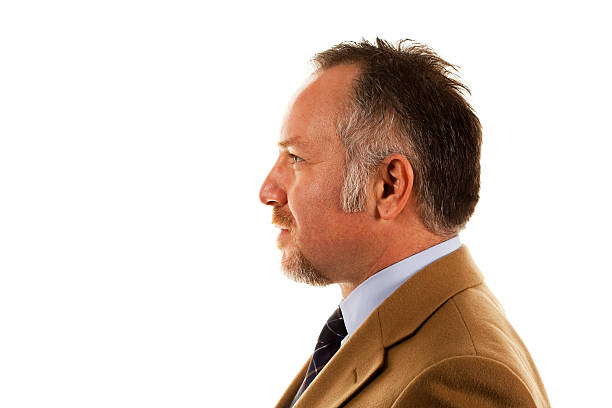 istock Mid adult man on white background 185295610