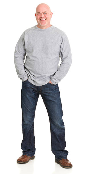 istock Happy Smiling Mature Man Standing 185296299