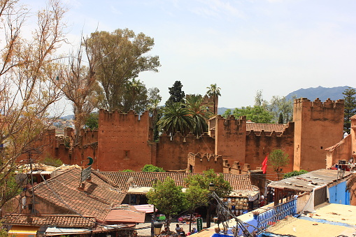 Chefchaouen city center Morocco