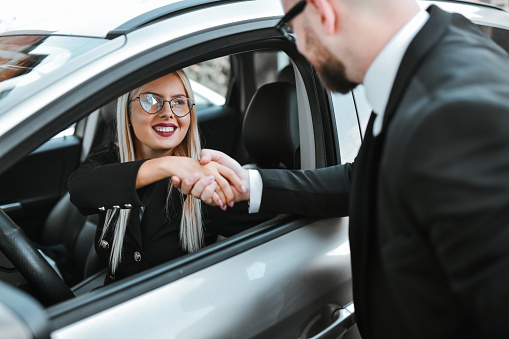 Car Purchase Concluded By Businesswoman