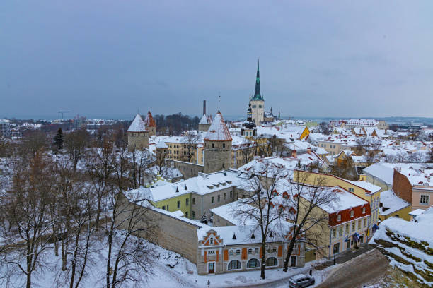 istock view over Tallinn with snow covered roofs in winter 1852969904