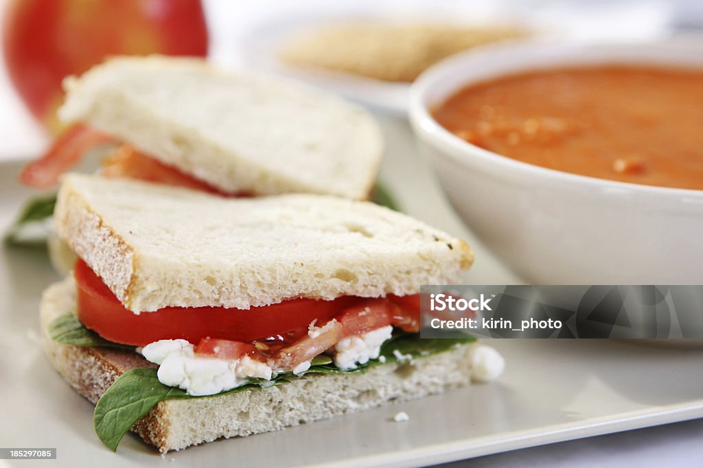 Mittagessen-Suppe ans sandwich - Lizenzfrei Sandwich Stock-Foto