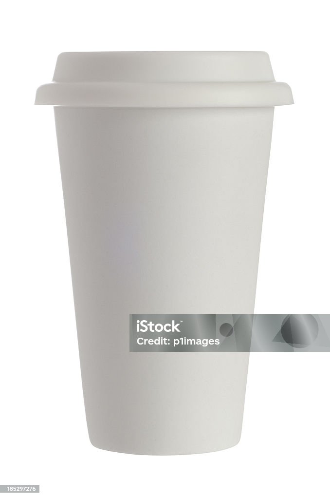 Wegwerfprodukt weiße Kaffeetasse - Lizenzfrei Behälter Stock-Foto