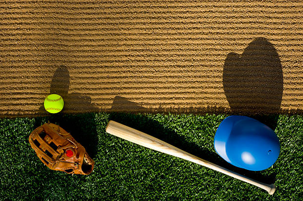 istock Softball - Over Head View of Equipment 185297616