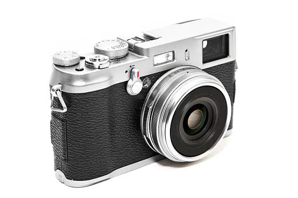 A new digital camera with classic vintage design.