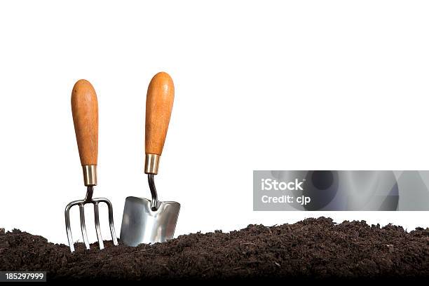 Gardening Hand Tools On White Background Stock Photo - Download Image Now - Gardening Equipment, Cut Out, White Background