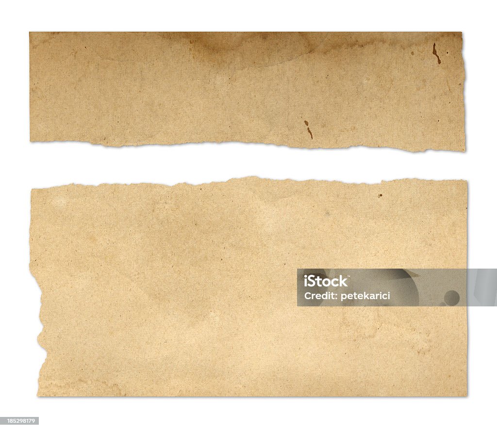 Viejo papel irregular - Foto de stock de Anticuado libre de derechos