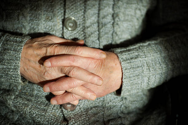 istock Hands of an old man 185298310
