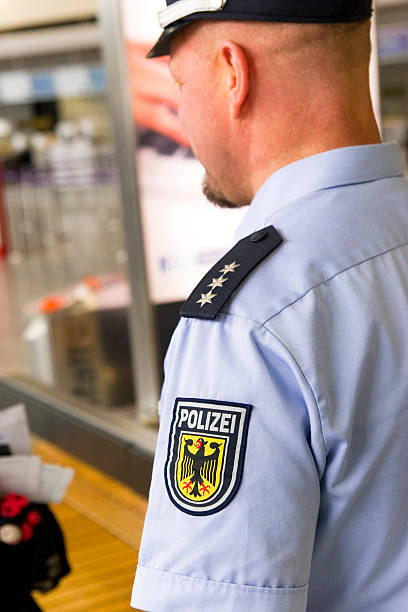 istock German Police Officer at Work 185298988