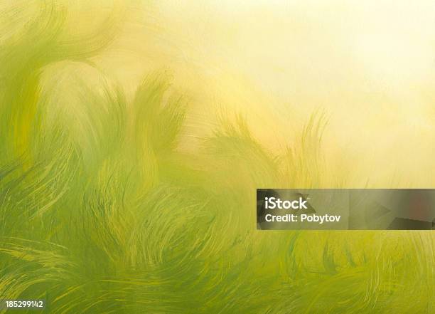 Sunny Spring Abstract Background Stock Illustration - Download Image Now - Green Background, Abstract, Grass