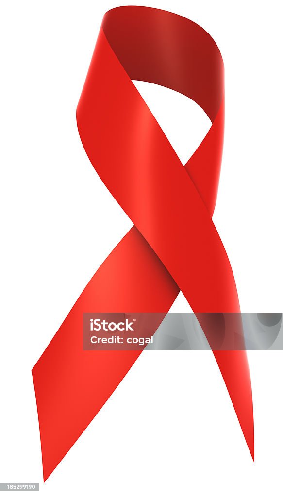 Red Ribbon. - Royalty-free Caridade e Ajuda Foto de stock