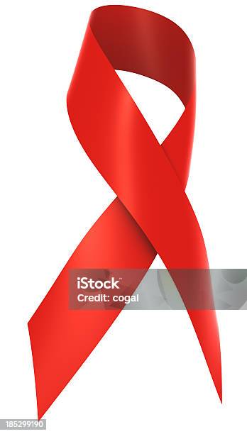 Red Ribbon - Fotografias de stock e mais imagens de Caridade e Ajuda - Caridade e Ajuda, Comunicação, Conceito