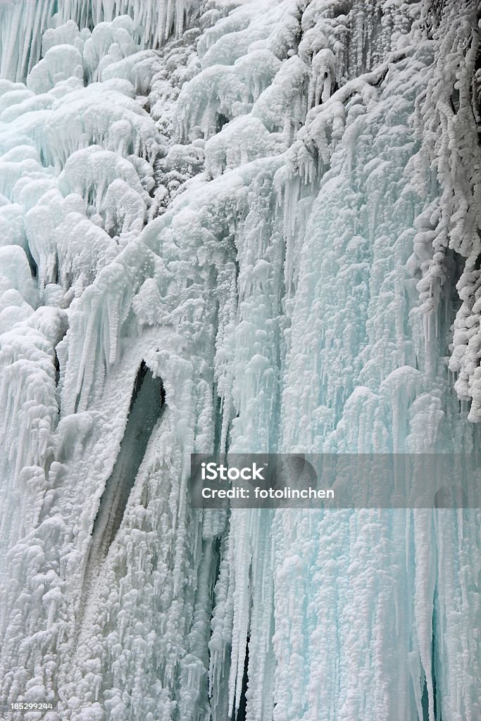 Gefrorene-Wasserfall - Lizenzfrei Blau Stock-Foto