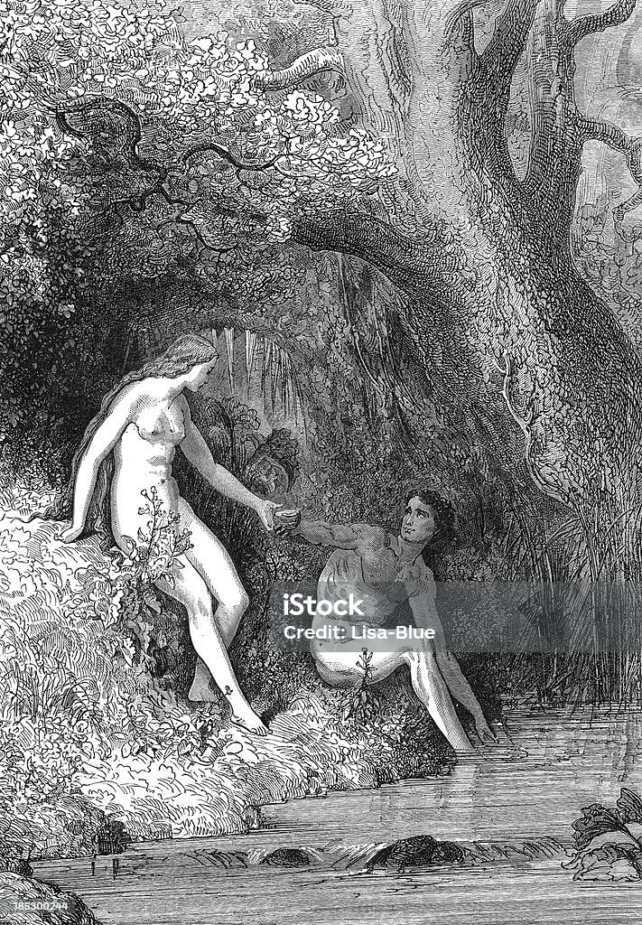 Adam and Eve - Стоковые фото Адам роялти-фри