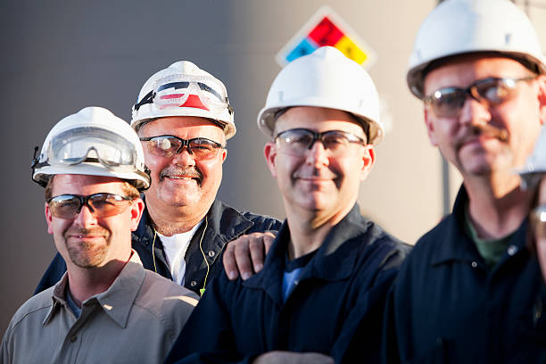 grupo de trabalhadores industriais - sc0532 imagens e fotografias de stock