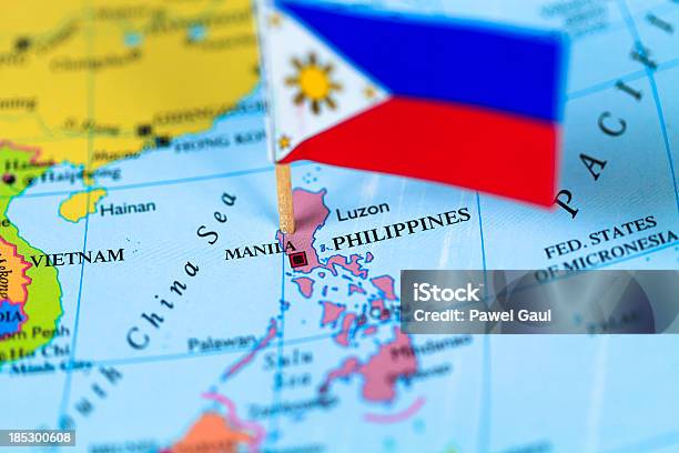 แผนที่และธงชาติฟิลิปปินส์ ภาพสต็อก - ดาวน์โหลดรูปภาพตอนนี้ - ประเทศฟิลิปปินส์, แผนที่ - อุปกรณ์นําทาง, ธงชาติฟิลิปปินส์