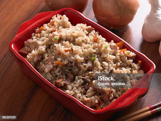 Foto de Arroz Frito e mais fotos de stock de Arroz - Alimento básico - Arroz - Alimento básico, Arroz Frito, Arroz Integral